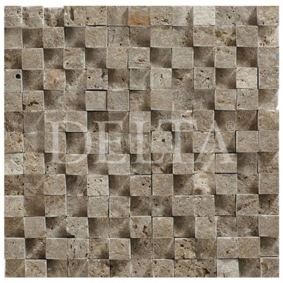 Naturstein Splitface Mosaik Noce cubic 23x23mm